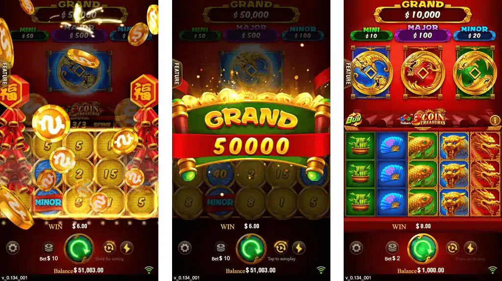3 Coins Pb77 Bonus